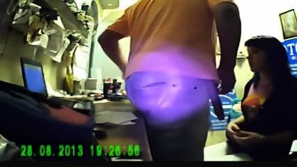 Girl gives blowjob to boss on spycam