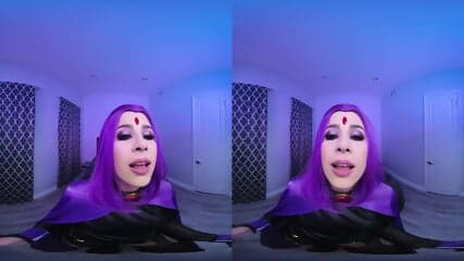 Teen Titans Raven Cosplay VR 2K 60 FPS