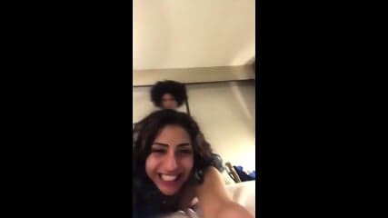 Lebanese Girl Sucks and Fucks Mixed Cock