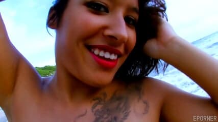 Latina girl and hot outdoor sex