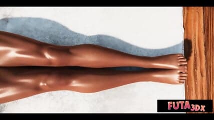 Futa3dX - Hot Babe Gets Fucked Hard By 2 Big Dicked Futa Hotties