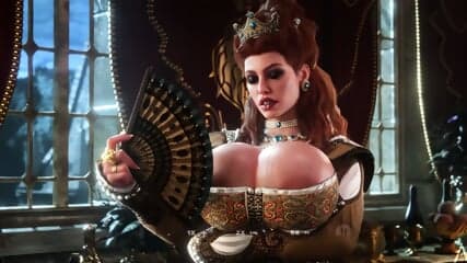 3D Futa on MILF - Intense futanari encounter with creamy climax in vibrant animated fantasy