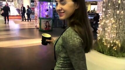 Honey Sasha Sucks Dick In A Public Restroom