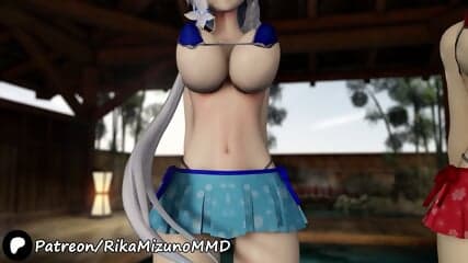Boob Dance - Kangxi And Illustrious | Azur Lane 3D Anime MMD R-18 R18