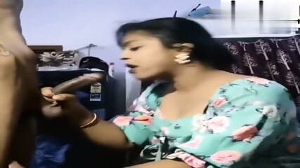 Tamil Teacher blowjob to student
