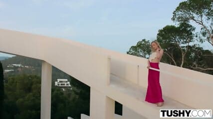 TUSHY Blonde Lily Blossom Gets Both Holes Filled In Passionate DP