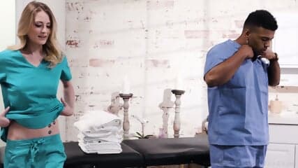 Kyler Quinn Gives Oily Massage To BBC & With A Happy Endding