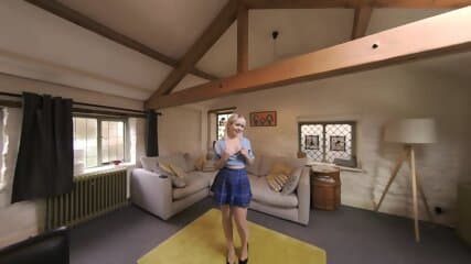 British College Girl Sucks   Fucks Dads Big Dick! (VR 180 3D)