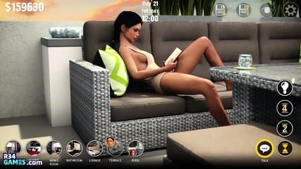[GMPL] Sunbathing with Step Aunt - Rich Step Family - Episode 3