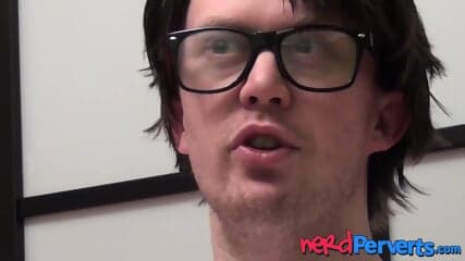 Busty nerdy girl Jessica Lo fucked by fake producer