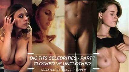 SekushiLover - Big Tits Celebrities Clothed vs Unclothed